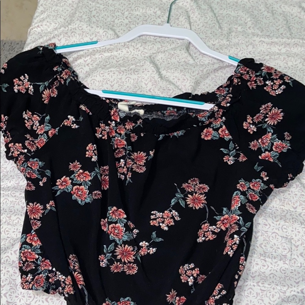 black off the shoulder top
